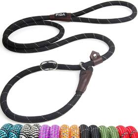 B08y5rypts Fida 6ft 1/2 Inch Heavy Duty Reflective Slip Lead No-pull Leash Large/medium Black