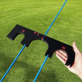Finger Ten 053742006083 Golf Training Aid Aim Gate With 6 Alignment Sticks And 5 Different