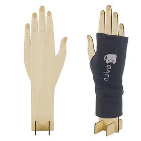 Odis-wh0086-149-us18 Fingerinspire 1 Pair Wooden Glove Display Stands Hand Shaped Holder F Inch