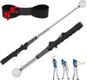 Fodesan 726084278325 Retractable Golf Swing Training Aid Portable Grip Trainer With Click Feedback