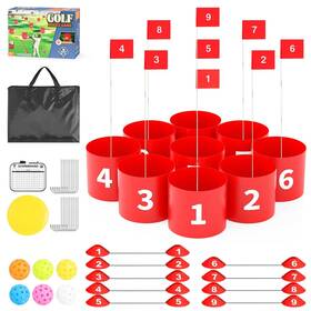 Game-9 Fooing 974019179214 Golf Hole Set Backyard Game For Kids And Adults Prac