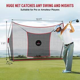 Franktech 696576927027 Golf Hitting Net Heavy Duty Practice For Backyard Driving With