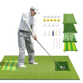Go2gether G2 712288112145 Golf Hitting Mat Indoor Outdoor 5 4ft Thickened Practice With 3 T
