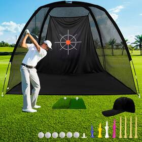 Gagalileo 784196632046 8x6ft Golf Hitting Practice Net Heavy Duty For Backyard With Target