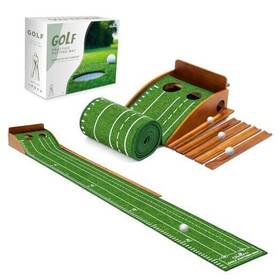 Goienu 313097012024 Putting Green Indoor Outdoor Mat Golf With Durable Solid Wooden