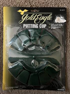 Gold Eagle 90416 Putting Cup Model And A Desktop Golf Game With Real Sand New