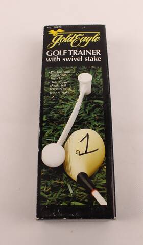 90420 Gold Eagle Golf Trainer With Swivel Stake Training Tool