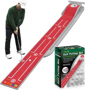 Golf 313106332327 Mini Putting Mat - Indoor/outdoor With Ball Return Alignment Guide And Durabl