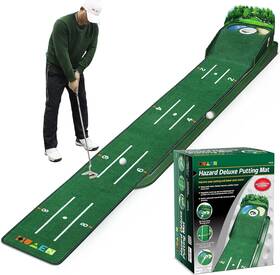 Golf 744110892949 Putting Green Mat Indoor And Outdoor With Ball Return 3 Holes Imp