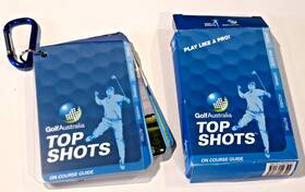 Golf Australia 780980426502 Top Shots On Course Guide Instruction Tips Play Cards W Clip
