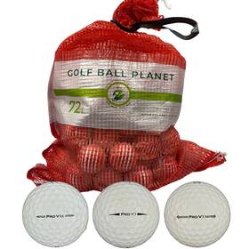 Golf Ball Planet 850035721742 72 Pro V1/pro V1x Used Recycled Balls In Mesh Bag 3a/2a Condition