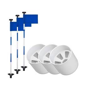Golf City Products 182629000859 Flag And Cup For Yard Practice Set. Premium Quality Mini Putting Green F