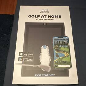 96715-83289 Golf Daddy Portable Simulator Swing Trainer Mat And Phone Stand