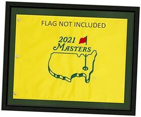 16x20-416-blk-grn Golfflagframes.com 16x20 Black Moulding Blk-001 Reversible Fairway Green-black Mat Holds 13x17