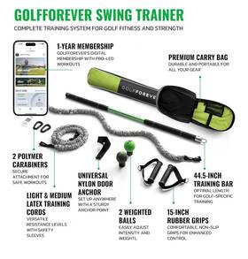 B0czpbst21 Golfforever Swing Trainer Plus-golf Fitness And Training System