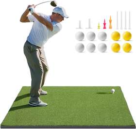 Golfguru 692622281846 Golf Mat Artificial Turf Hitting Mats Practice With 9 5x4 Standard
