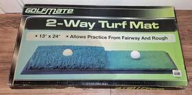 Golfmate 400150322128 Academy 2-way Turf Mat 13 Inch X24 Practice From Fairway And Rough