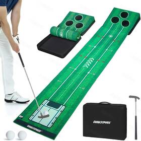 Goodlysports 313049890823 New Portable Golf Putting Mat Mini - Green Indoor
