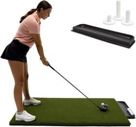 Gorilla Golf Mats Dw Quail 313031895805 Premium Turf Indoor/outdoor Mat. Bonus Tray 3 Rubber Tees