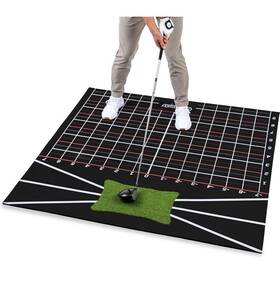 654689 Gosports 5 X Golf Hitting Mat Fix Slices And Hooks - Stance For Indoor