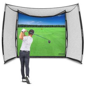 Gosports 810151120317 Range Cage 10 Ft X 8 Golf Practice Hitting Net With Impact Screen