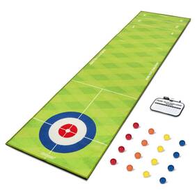 Gosports 89556472 Pure Putt Challenge Curling And Shuffleboard 2-in-1 Putting Rug - 18pc