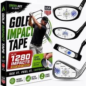Green Ace Glory 199284154131 Golf Impact Tape - Club Face Strike And Contact Labels Driver Fairway