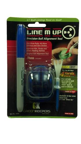 Greenkeepers 768567102192 Line M Up Precision Ball Alignment Tool Navy Blue