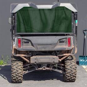 Grilleadz H-100-5 Utv - Golf Cart Rear Dust/uv Screen Fits Honda Pioneer 1000-5 And 700-4 Dark G