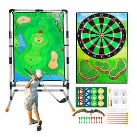 Grnpeak 727458254396 Golf Chipping Game With Stand Multi-sport Practice Set Archery Da