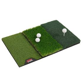 Gsk 977596170018 Golf Hitting Mat 15 25inch Foldable Tri Grass Swing And Chipping Tee Shot