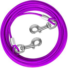 B0bplsjdfv Haiyuan Dog Tie Out Cable 10-30ft Steel Wire Runner For Large Dogs Up To 165 Lb