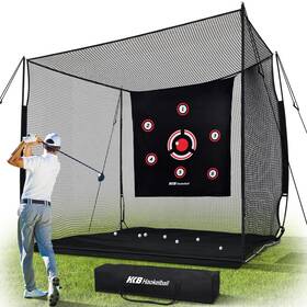 Jl0501b-a08 Haokelball Golf Hitting Net 10x8x6ft Heavy Duty Practice Chipping Cage With Target