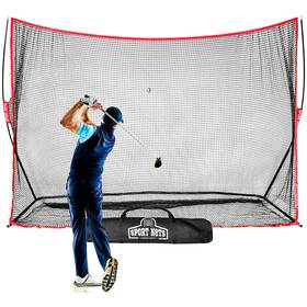Hit Run Steal X0027nbe5t-u-a 10x7ft Golf Hitting Net For Indoor/outdoor Use Red/black Open Box