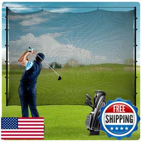 Hittop B0cz74927x Golf Net For Hitting Practice 10ft To 50ft Ball Netting With 33ft H
