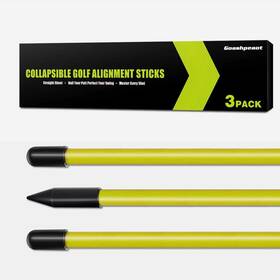 Hong Kong Goshpoat Trading Co. Limited 711181081299 3-pack Collapsible Golf Alignment Sticks Pro Training Aid For Swing Plane And Aim