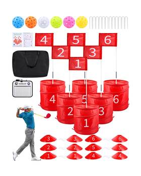 Hw-golf-6h-us Hotwind Backyard Golf Game Portable 6 Hole Course Fo... Fast Ship