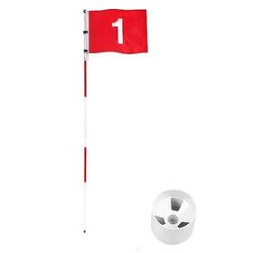 How True 738627575198 Golf Flagstick 6ft Flag And Cup For Yard/driving Range/backyard 5-secti