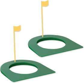 How True 738627575877 2 Pack Golf Practice Putting Cup Putter Regulation Yellow Flag