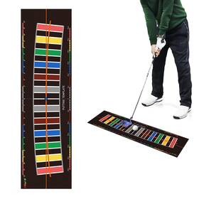 Huaen 761687675492 Practice Golf Putting Mat - Training Aid With Alignment Tour Aim And Set