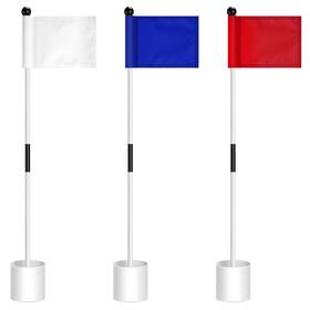 Hungdao Eg-hungdao-2629 3 Piece Golf Flag Set With Cups Portable Practice Putting Green
