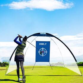 Gzr-a40265 Hwly New Golf Hitting Net Home Range Practice Indoor / Outdoor