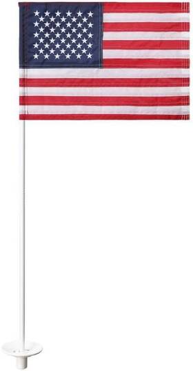 Ihomepark 445007981939 6 Ft Double-sided American Golf Flag Stick For Putting Green - 1 Pack Ihomepark 445007981939 6 Ft Double-sided American Golf Flag Stick For Putting Green - 1 Pack