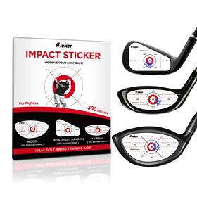 Ijeker Jk-st015-pp360 Golf Impact Tape - High-resolution Strike Stickers For Iron Wood &