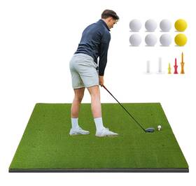 Ikule 717181766686 Golf Mat 5x3.8ft Hitting Mats Practice Outdoor Indoor Artificial Turf Go Ikule 717181766686 Golf Mat 5x3.8ft Hitting Mats Practice Outdoor Indoor Artificial Turf Go