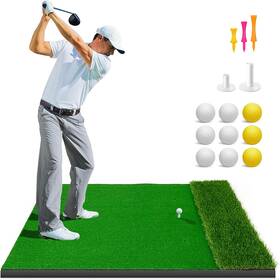 Itefdtutne 711181510256 Golf Mat 5x4ft Thickened Hitting Mats Practice Outdoor Indoor Hittin