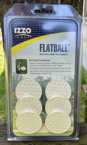 Fb-401 Izzo Golf Flatball Training Aid Practice Swing And Fairway Made In Usa