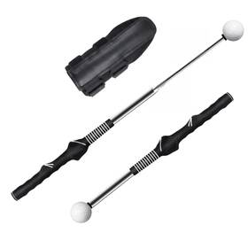 B38478 Jcwpva Retractable Golf Swing Trainer With Wrist Support Brace Grip And