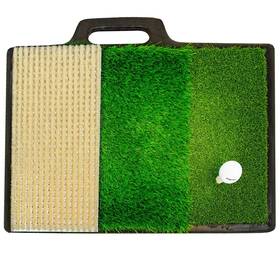 Jef World Of Golf Jr1425 New 3 Tier Practice Mat With Sand Trap Simulator