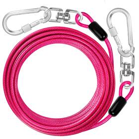 B0cs2r4h8q Jenico 15ft Heavy Duty Dog Tie Out Cable Chain Leash For Small Large Dogs Yard